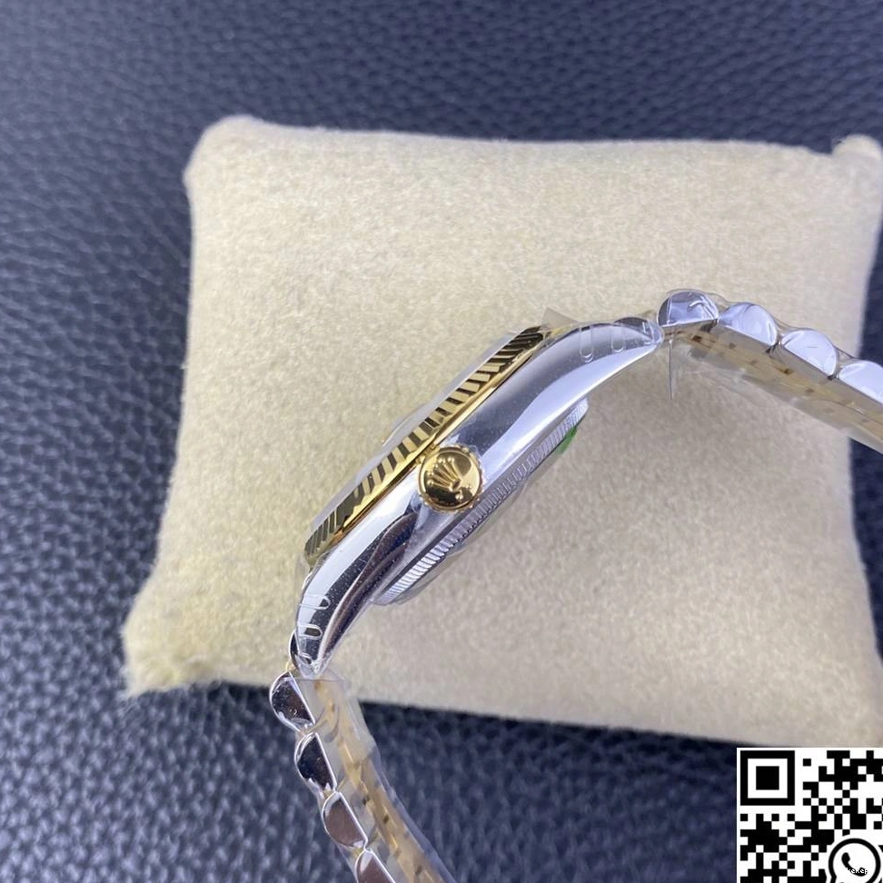 Two M126233 Diamond Rolex Datejust Tone Factory Motif Hourmarker Dial VS 36MM Silver 0920